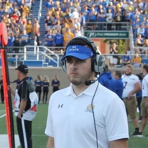 Me coaching At South Dakota State